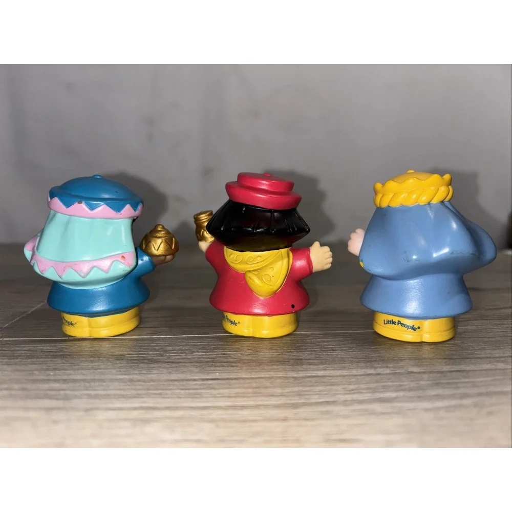 3 Fisher Price Little People Nativity Scene Manger Christmas Wiseman Play